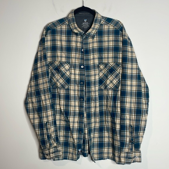 Kuhl | Men’s Plaid Flannel Button Down Shirt Size XXL - Picture 1 of 5